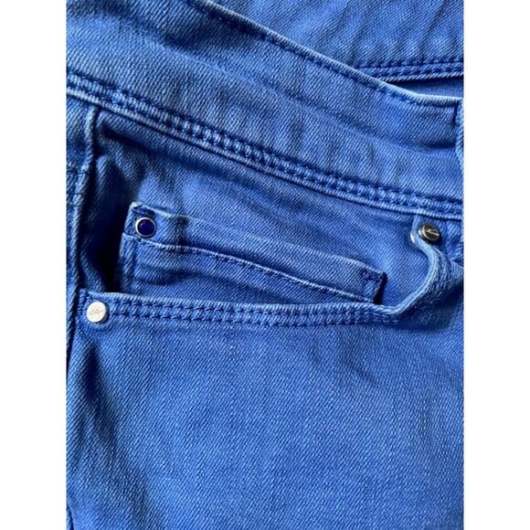 White House Black Market Size 10 Royal Blue Denim‎ Slim Ankle Jeans Pants - Picture 3 of 7